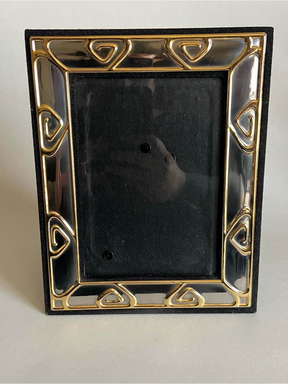 Albert Kessler | Vintage 1989 Art Deco Picture Frame 5x7 Velvet Back Art Deco